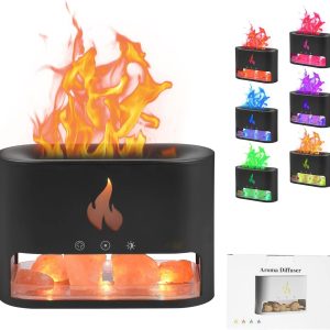 Багатофункціональна лампа-аромадифузор Docsal Flame з LED-підсвічуванням ∙ Лампа-зволожувач повітря Docsal Flame 3в1