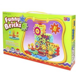 Конструктор Funny Bricks на шестернях, 81 деталь ∙ Дитячий розвивальний конструктор Funny Bricks 81 pcs