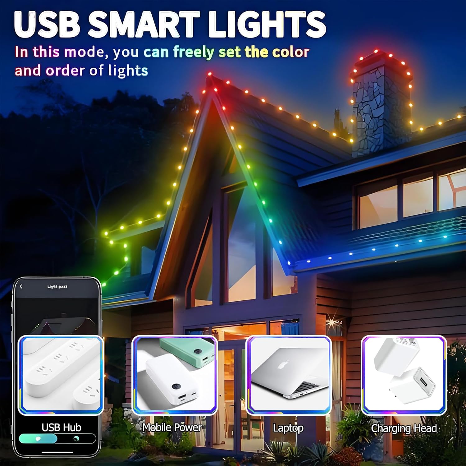 Розумна LED-гірлянда SFK-04 з керуванням зі смартфона та пультом ∙ Гірлянда Smart Крапля роси SFK-04 - Зображення 3