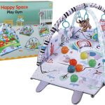 Розвиваючий ігровий кокон Wonder Toy з брязкальцями та м’ячиками ∙ Дитячий килимок з м’якими бортиками Wonder Toy