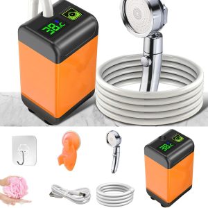 Душ Портативный Outdoor Shower 1402 ∙ Портативний похідний душ з акумулятором 7800 mAh