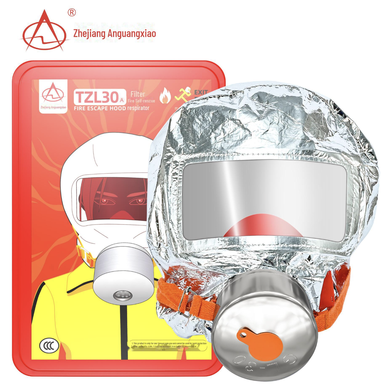 Екстрений захисний протигаз TZL-30 для дітей та дорослих ∙ Протигаз Fire Mask TZL-30 - Зображення 5