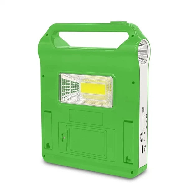 Ліхтар LED EP-038A Power Bank із сонячною панеллю та 2 лампочками ∙ Багатофункціональний ліхтар EP-038A із зарядкою від сонця та USB - Зображення 3