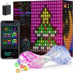 Гірлянда Smart-штора SFK-08 святкова LED-гірлянда для дому ∙ Світлодіодна штора з додатком SFK-08 20 ниток по 20 LED
