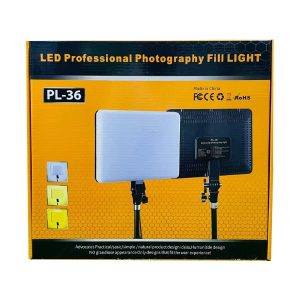 Прямокутна світлодіодна LED-лампа для фото та відео PL-36 ∙ LED-прожектор PL-36 з пультом для блогера та візажиста