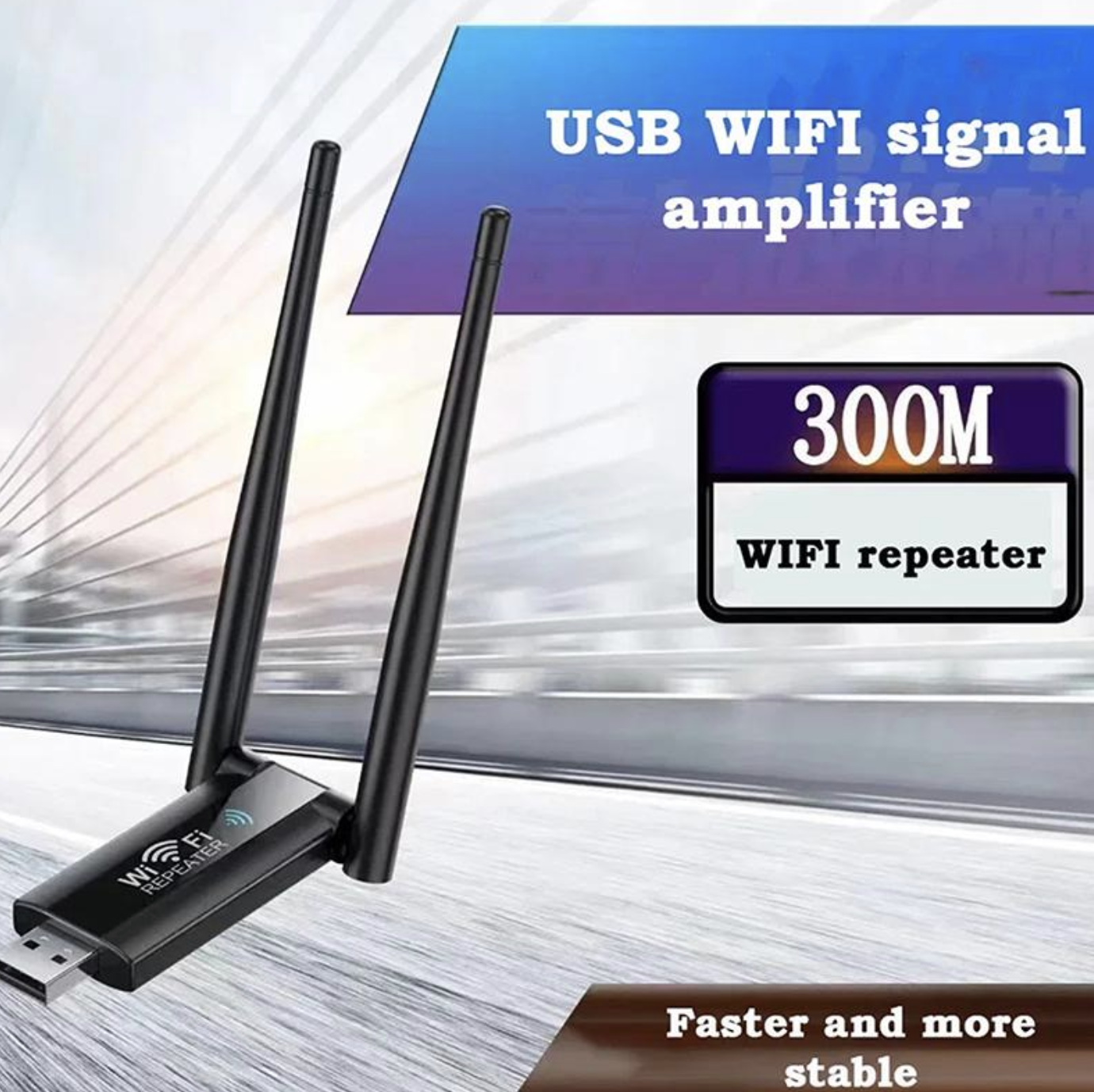 USB ретранслятор / підсилювач Wi-Fi сигналу на 2 антени ∙ Репітер USB Wi-Fi 300 Мбіт - Зображення 5