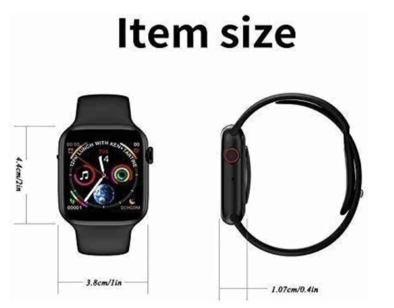 Смарт-годинник Smart Watch T55 з 2 ремінцями ∙ Розумний годинник Smart Watch T55 для сповіщень та фітнесу - Зображення 3