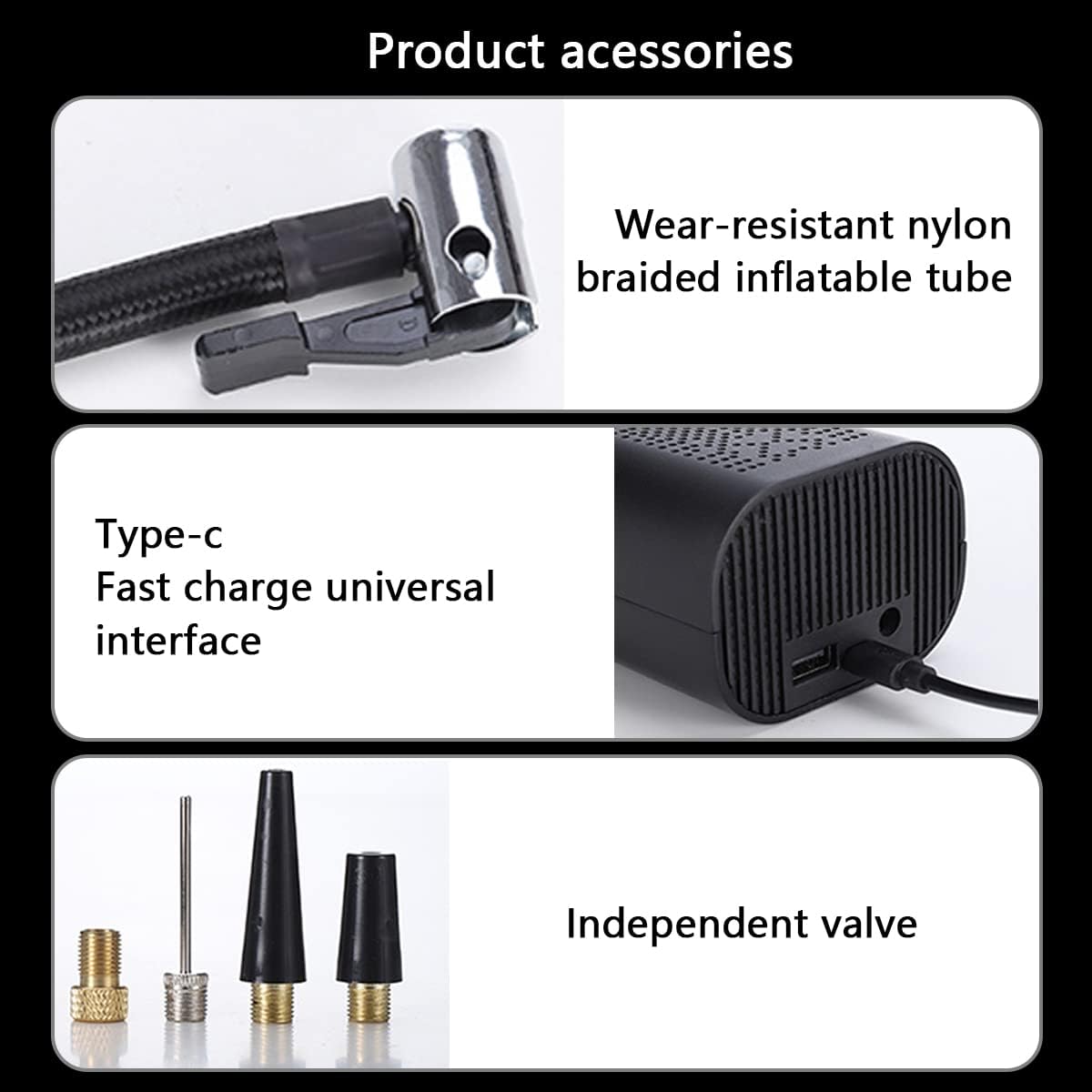 Портативний компресор Wireless Pump 12В ST5509D ∙ Багатофункціональний портативний Wireless Pump компресор - Зображення 4