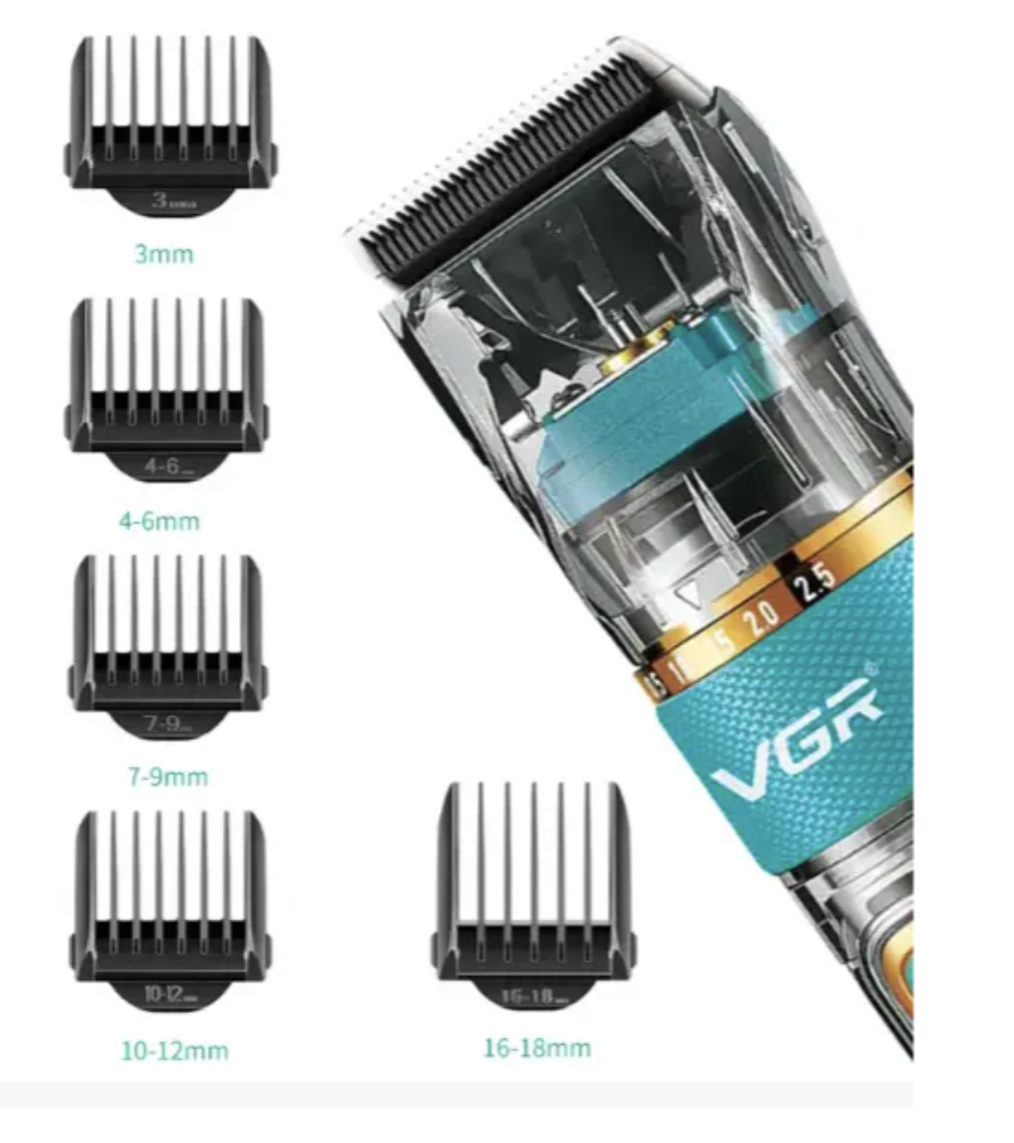 Машинка для стрижки VGR V-695 для волосся та бороди ∙ Акумуляторна бездротова машинка VGR V-695 - Зображення 4