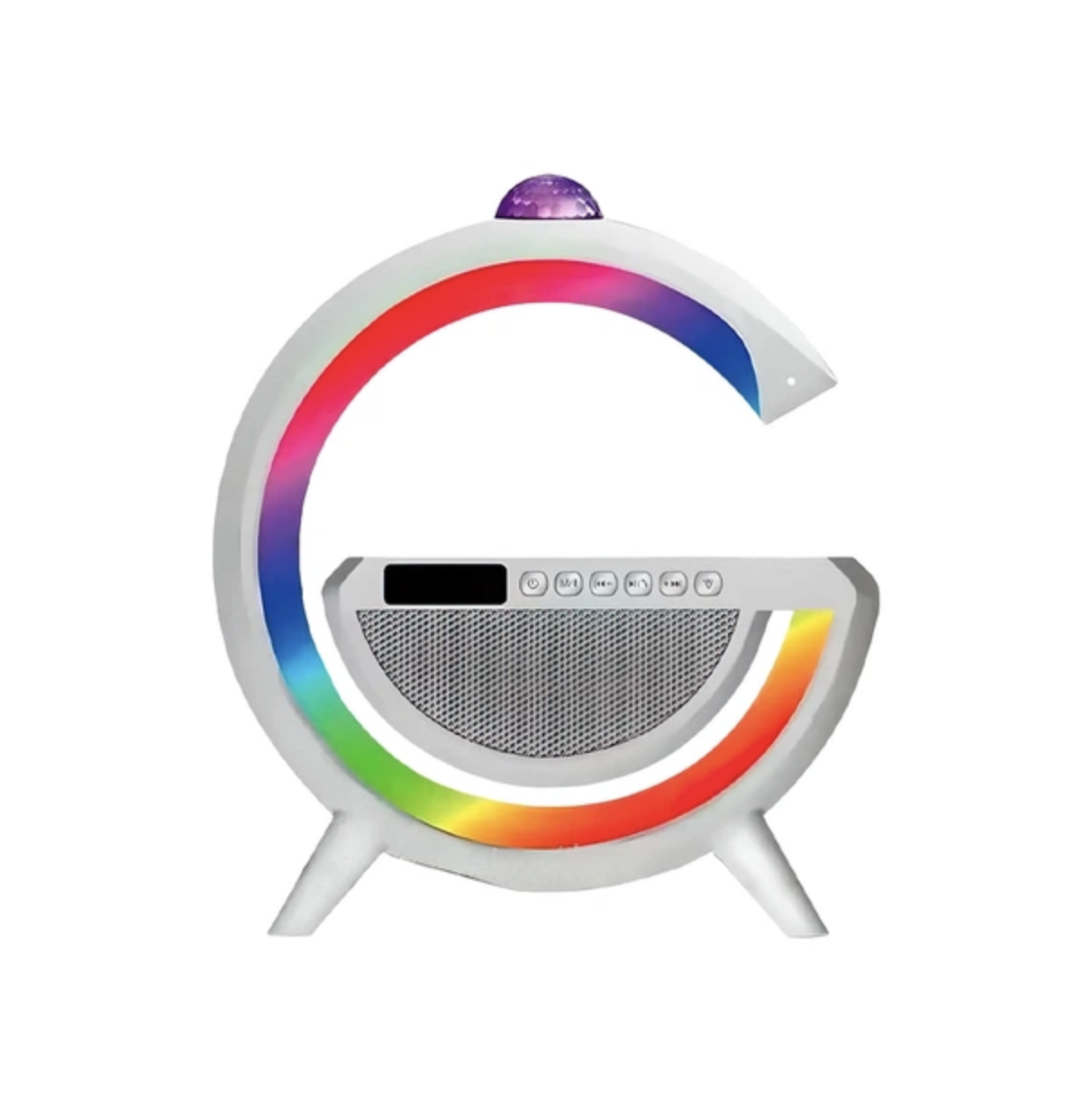 Настільна смарт-лампа-нічник 3 в 1 RGB G2388 з бездротовою зарядкою ∙ Багатофункціональний нічник Bluetooth колонка RGB 2388 - Зображення 2