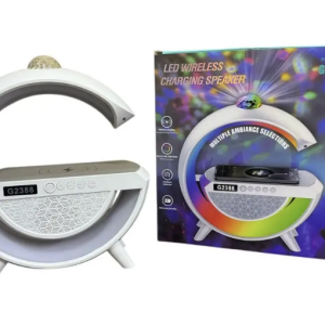 Настільна смарт-лампа-нічник 3 в 1 RGB G2388 з бездротовою зарядкою ∙ Багатофункціональний нічник Bluetooth колонка RGB 2388