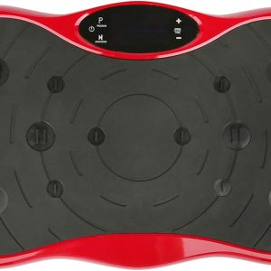 Віброплатформа для схуднення Minexo VIBRO SLIM SHAPER PRO RED з пультом ДУ та еспандерами ∙ Тренажер-віброплатформа VIBRO SLIM SHAPER PRO для занять спортом