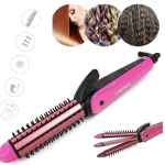 Багатофункціональний утюжок для волосся Nova 3 в 1 Hair Care Stylers ∙ Стайлер Nova NHC-8890 для випрямлення, гофре та локонів