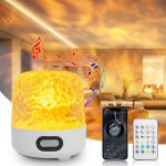 Проектор морських риб з колонкою для релаксу ∙ Настільний LED-світильник морських риб з пультом управління