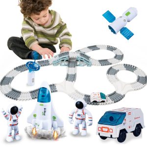 Дитячий автотрек Space Explore на 332 деталей гнучкий трек і космічний апарат ∙ Гоночний трек Space Explore на 332 деталей
