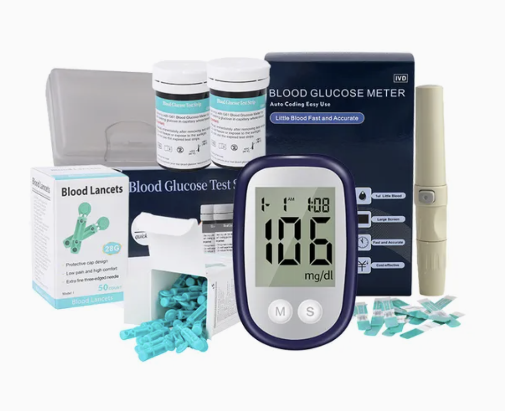 Глюкометр Blood Glucose Meter Model 1 з тест-смужками та ланцетами ∙ Медичний глюкометр Blood Glucose Meter Model1 для дому - Зображення 2