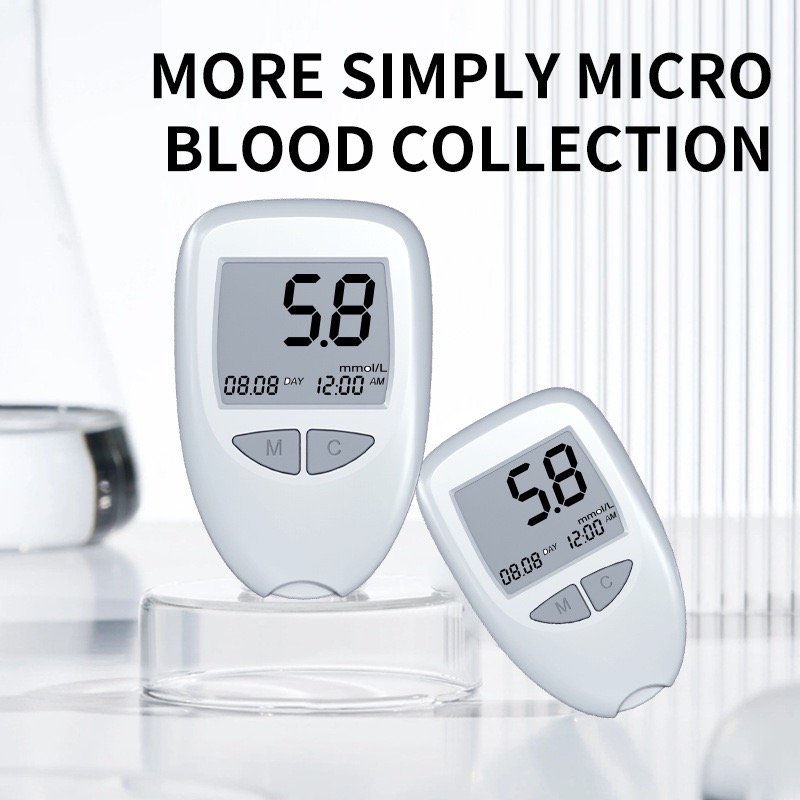 Глюкометр Blood Glucose Meter Model3 JHBGM001A з тест-смужками та ланцетами ∙ Прилад JHBGM001A для вимірювання цукру + 50 тестів від батареї - Зображення 2