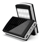 Портативний зарядний пристрій з ліхтариком Solar Power Bank 50000 mAh ∙ Зарядний пристрій Power Bank Solar 50000 mAh з LED ліхтариком