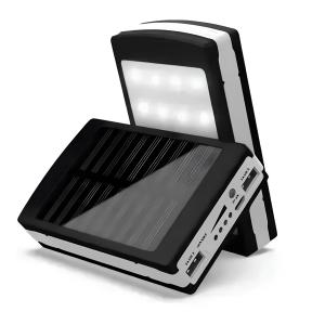 Портативний зарядний пристрій з ліхтариком Solar Power Bank 50000 mAh ∙ Зарядний пристрій Power Bank Solar 50000 mAh з LED ліхтариком
