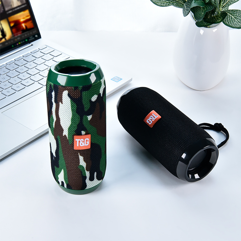 Портативна стереоколонка Bluetooth T&G TG117 для відпочинку ∙ Бездротова водостійка Bluetooth-колонка TG-117 для дому - Зображення 4