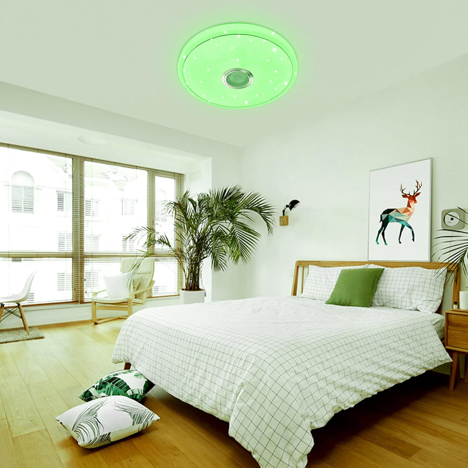 Світлодіодний світильник RGB Lamp 38 см ∙ RGB-люстра з Bluetooth-колонкою 60W - Зображення 3