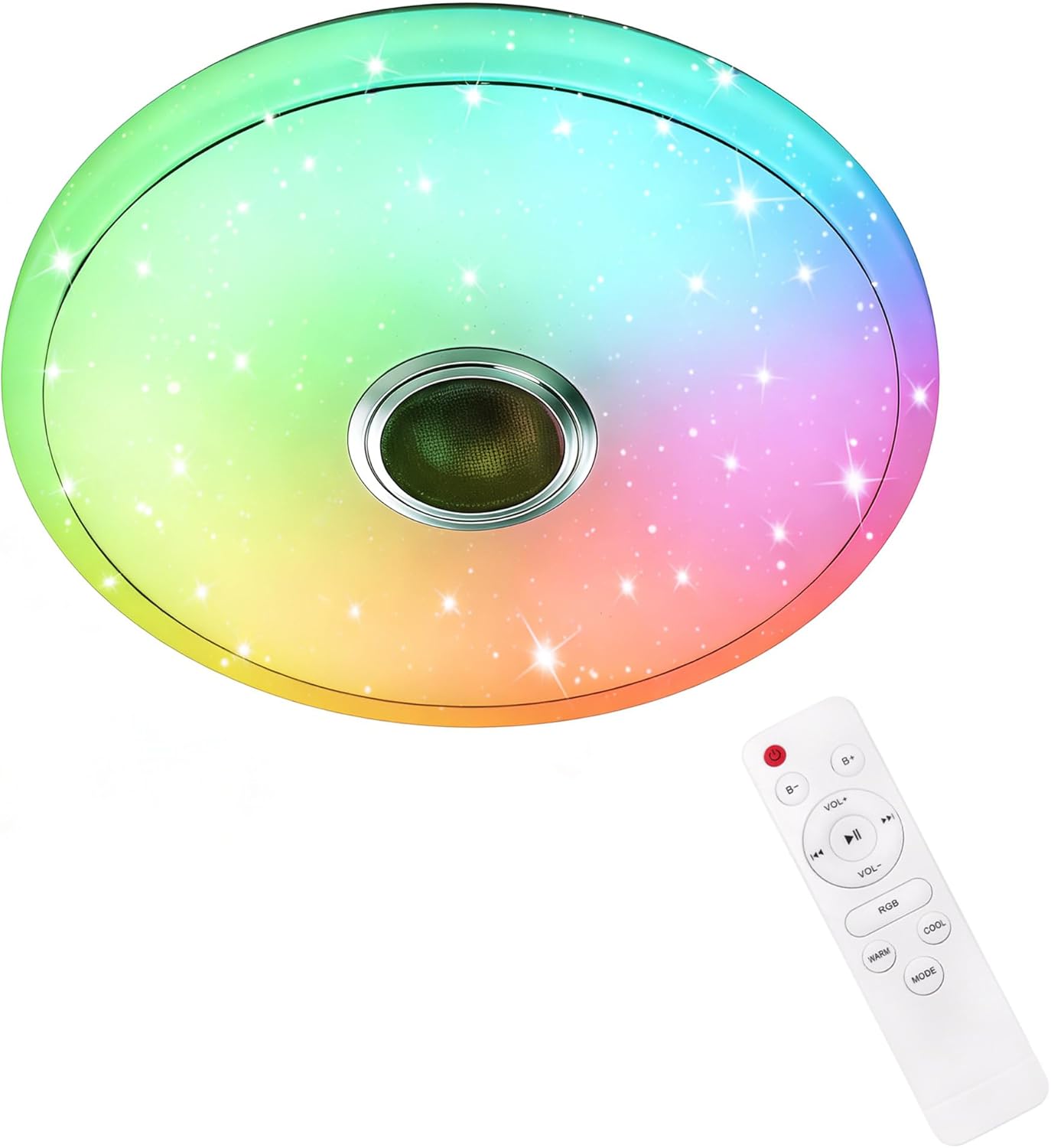 Світлодіодний світильник RGB Lamp 38 см ∙ RGB-люстра з Bluetooth-колонкою 60W
