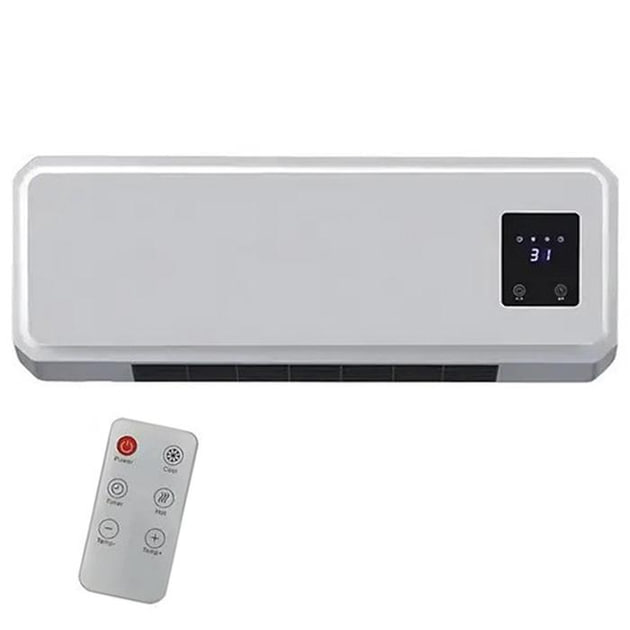 Тепловентилятор обігрівач настінний керамічний кондиціонер 1500 W ∙ Кондиціонер Heating air conditioning 170 1500 W - Зображення 2