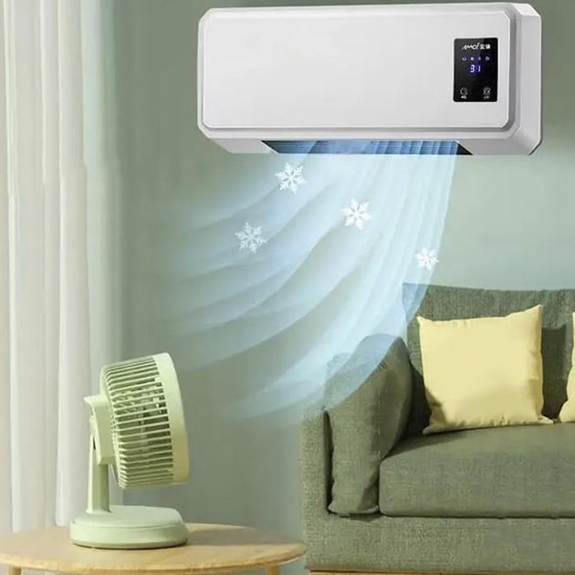 Тепловентилятор обігрівач настінний керамічний кондиціонер 1500 W ∙ Кондиціонер Heating air conditioning 170 1500 W - Зображення 4