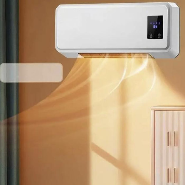 Тепловентилятор обігрівач настінний керамічний кондиціонер 1500 W ∙ Кондиціонер Heating air conditioning 170 1500 W - Зображення 3
