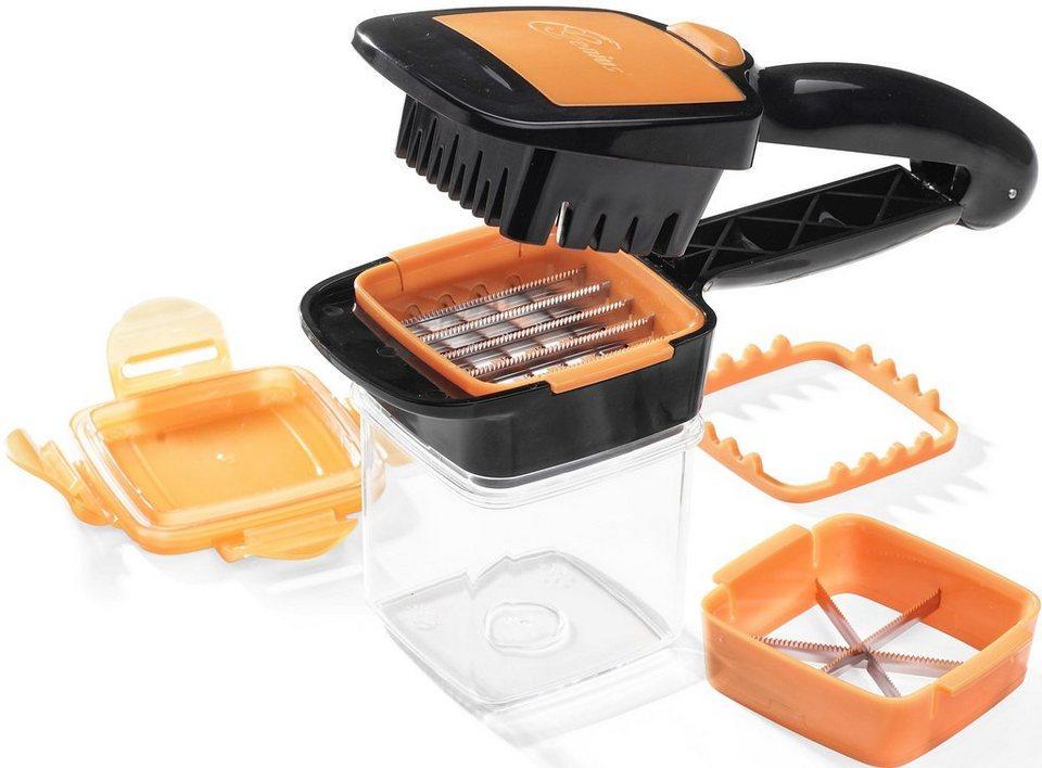 Nicer Dicer Quick Набір для швидкого нарізання 5 в 1 з контейнером ∙ Овочерізка ∙ Яйцерізка ∙ Шинківка Найсер-Дайсер - Зображення 2