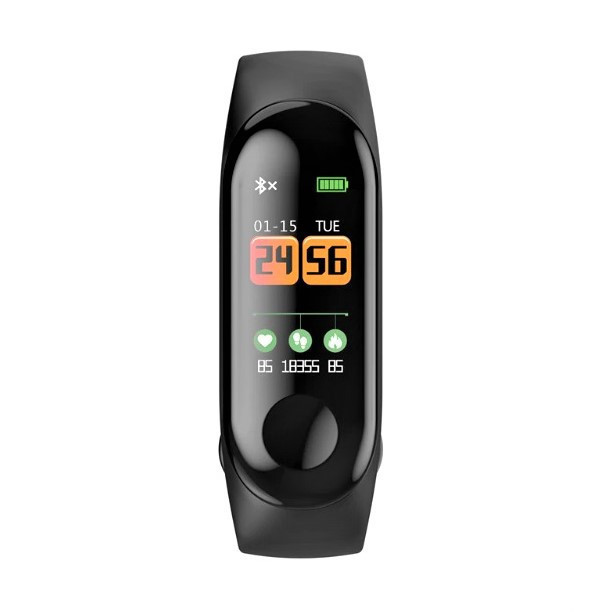 Фитнес браслет трекер с пульсометром M3 Fit Smart Bracelet Черный CG06 PR М3 - Зображення 4
