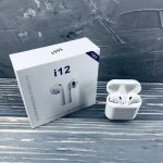 Беспроводные Bluetooth наушники Mdr Double i12 BT Sensor с кейсом CG08 PR4