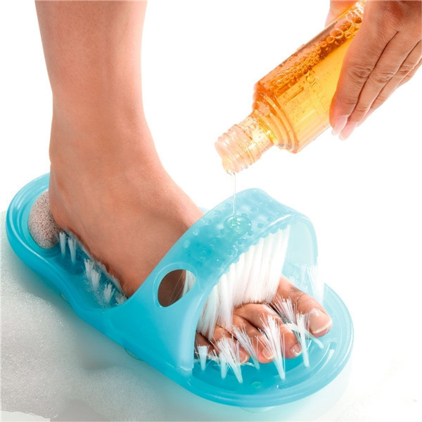 Масажний тапочок Easy Feet ∙ Щітка - масажер для ніг з пемзою, на присосках - Зображення 2