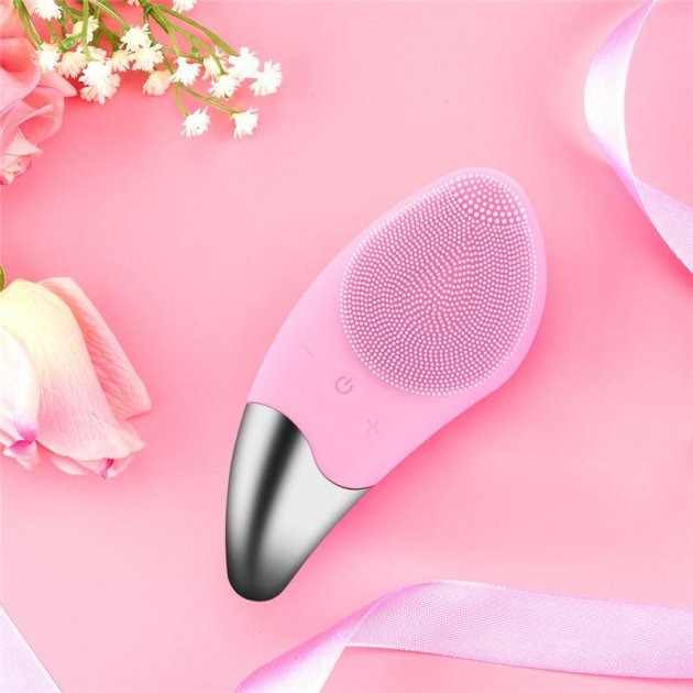 Електрична силіконова щітка Sonic Facial Brush Вібро - щіточка масажер для очищення шкіри обличчя та тіла - Зображення 4