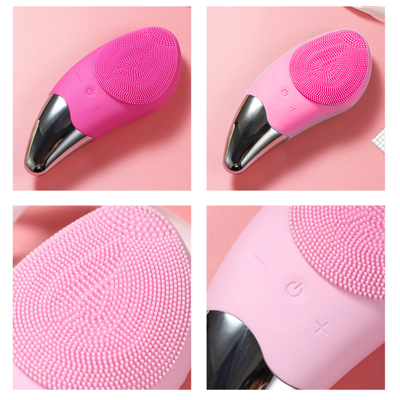 Електрична силіконова щітка Sonic Facial Brush Вібро - щіточка масажер для очищення шкіри обличчя та тіла - Зображення 3