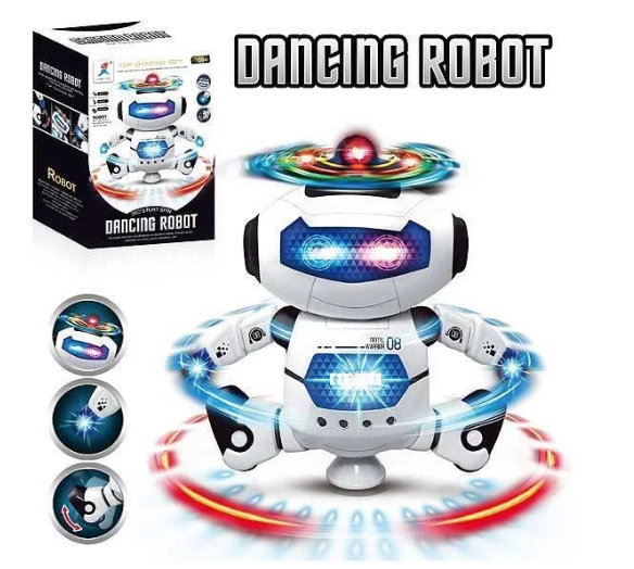 Танцюючий робот Dancing Robot Дитяча інтерактивна іграшка музичний робот, що світиться - Зображення 2
