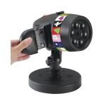 Вуличний лазерний проектор із слайдами Christmas Star shower LED Slide show, 12 зображень слайдів