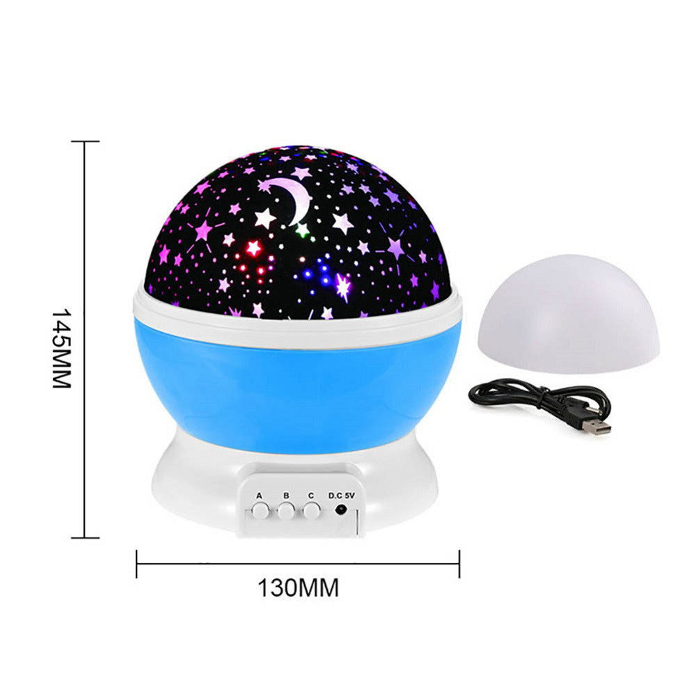 Нічник - проектор Зіркове небо Star Master Dream Обертання 360° Біле + RGB сяяння - Зображення 2