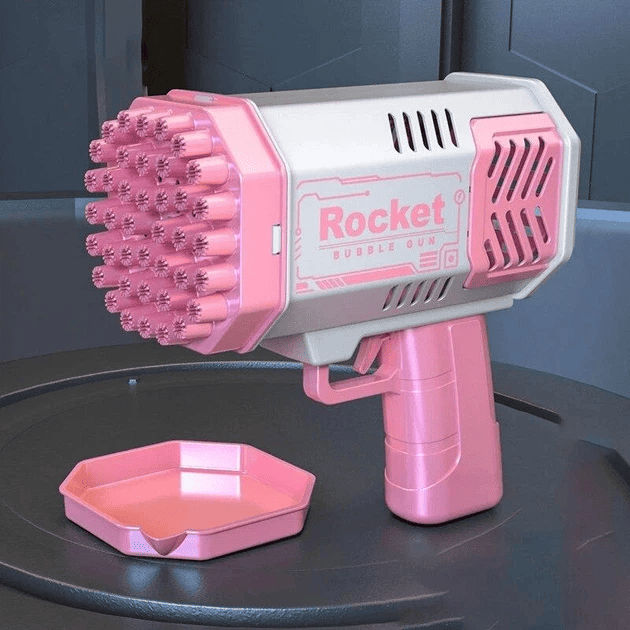 Генератор мильних бульбашок Bazooka Rocket Bubble Gun 69 • Гарматa для мильних бульбашок з отворами та підсвіткою - Зображення 4