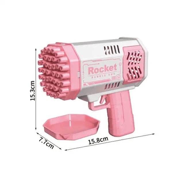 Генератор мильних бульбашок Bazooka Rocket Bubble Gun 69 • Гарматa для мильних бульбашок з отворами та підсвіткою - Зображення 3
