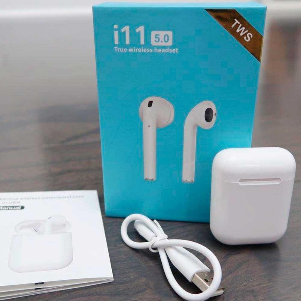 Беспроводная Вluetooth гарнитура наушники AIRPODS i11 BT5.0 CG08 - Зображення 2
