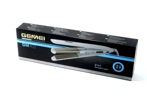 Стайлер-гофре Gemei GM 402, Утюжок гофре для волос плойка 2 в 1 - Зображення 5