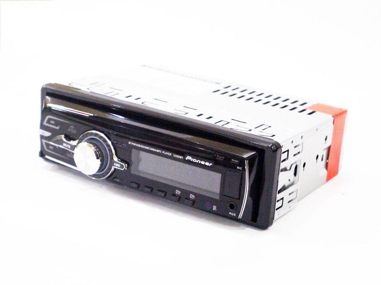 Автомагнитола Pioneer 3228D USBU (съемная панель + евро разъем + RGB подсветка) PR4 - Зображення 4