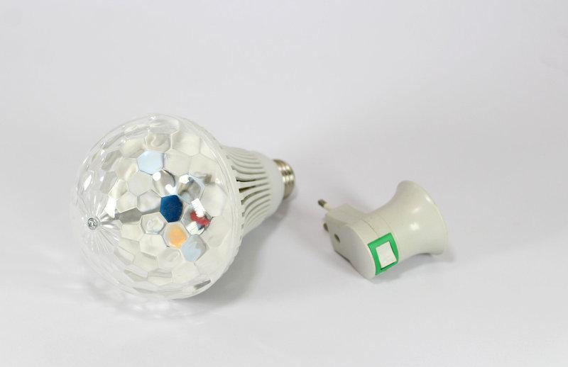 Диско лампа LASER Rotating lamp big, вращающаяся светодиодная диско лампа, диско шар для вечеринок CG07 PR2 - Зображення 3