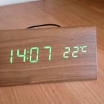 Часы электронные зеленые цифры. VST 862-4 Green clock 15 x 7 x 4 CG10 PR4