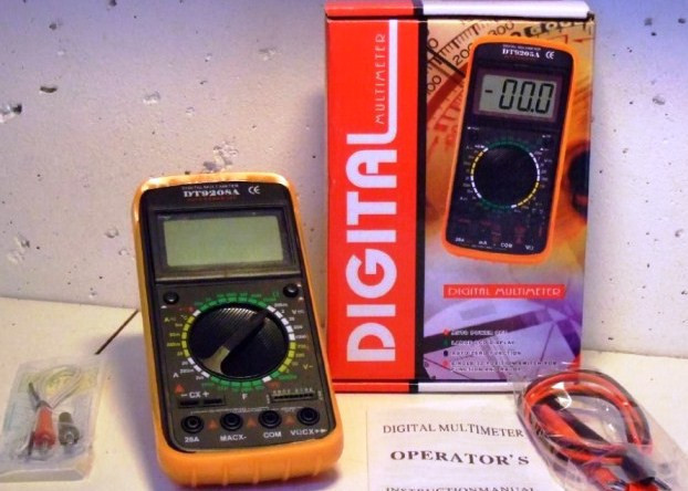 Многофункциональный цифровой измерительный прибор, мультиметр DT-9208A PR3 - Зображення 2