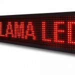 Светодиодная вывеска наружная влагостойкая LED "бегущая строка" Красная, 100 * 20 см WIFI USB