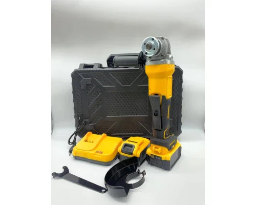 Акумуляторна болгарка 24V з 2 акумуляторами YELLOW • Кутова шліфувальна машина бездротова для різання, шліфування та зачищення - Зображення 3