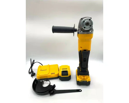 Акумуляторна болгарка 24V з 2 акумуляторами YELLOW • Кутова шліфувальна машина бездротова для різання, шліфування та зачищення - Зображення 4