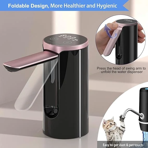 Автоматична помпа для води LY-1081 з USB-зарядкою • Електричний диспенсер Water Dispenser для бутля, дому, офісу та дачі - Зображення 3